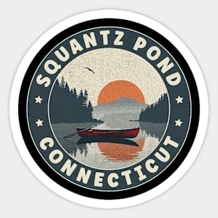 Squantz Pond Connecticut Sunset Sticker